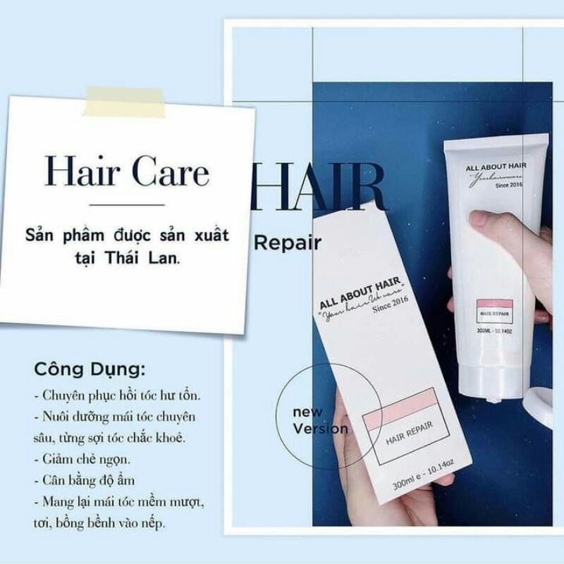 Kem ủ HAIR REPAIR phục hồi tóc hư tổn, khô xơ, chẻ ngọn | 🎁Tặng kèm mũ trùm | BigBuy360 - bigbuy360.vn