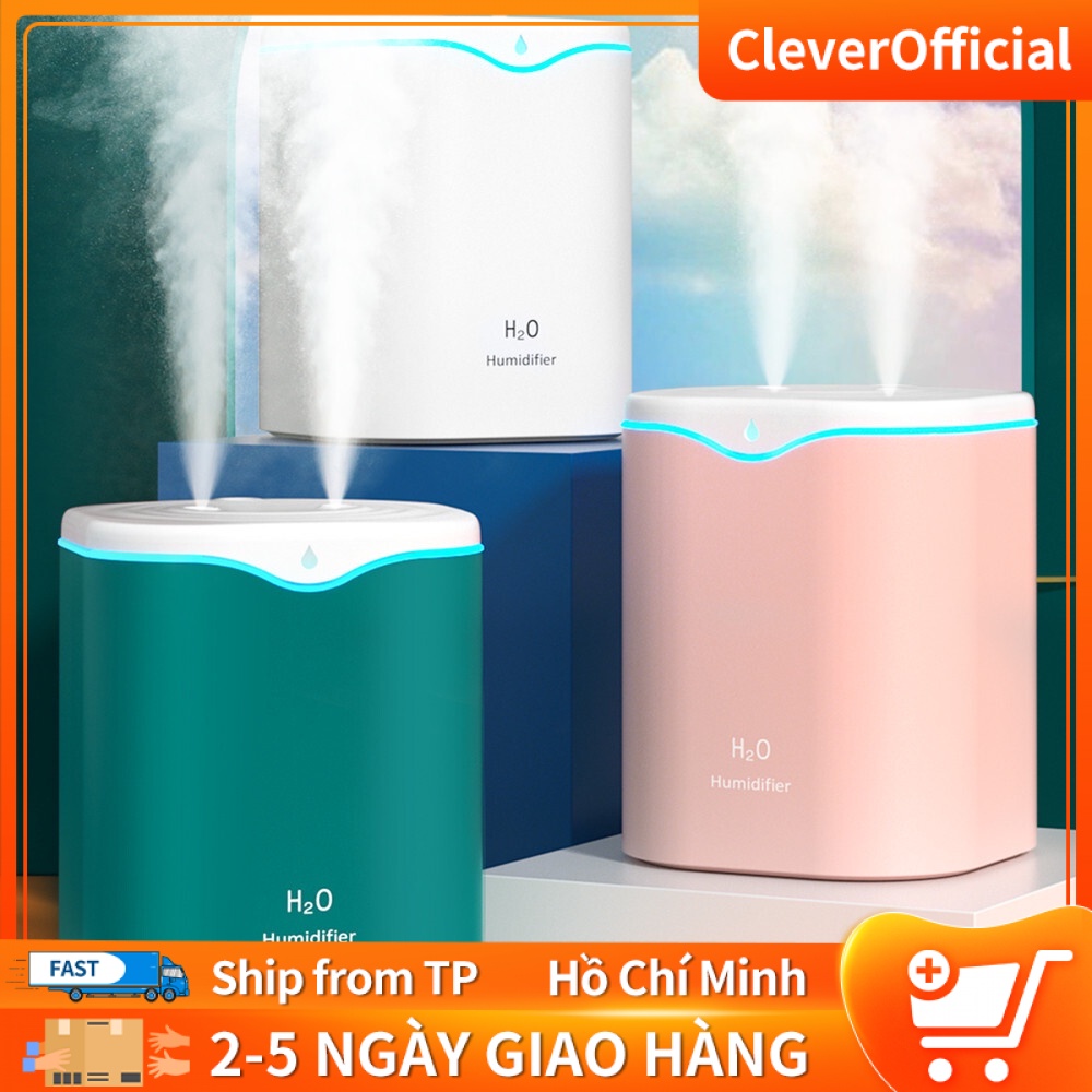 Máy tạo ẩm độ không khí2000ML Máy khuếch tán hương thơm siêu âm USB Máy tạo sương mù làm mát Purifi