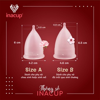💛free ship💛 combo 2 cốc nguyệt san inacup - chính hãng