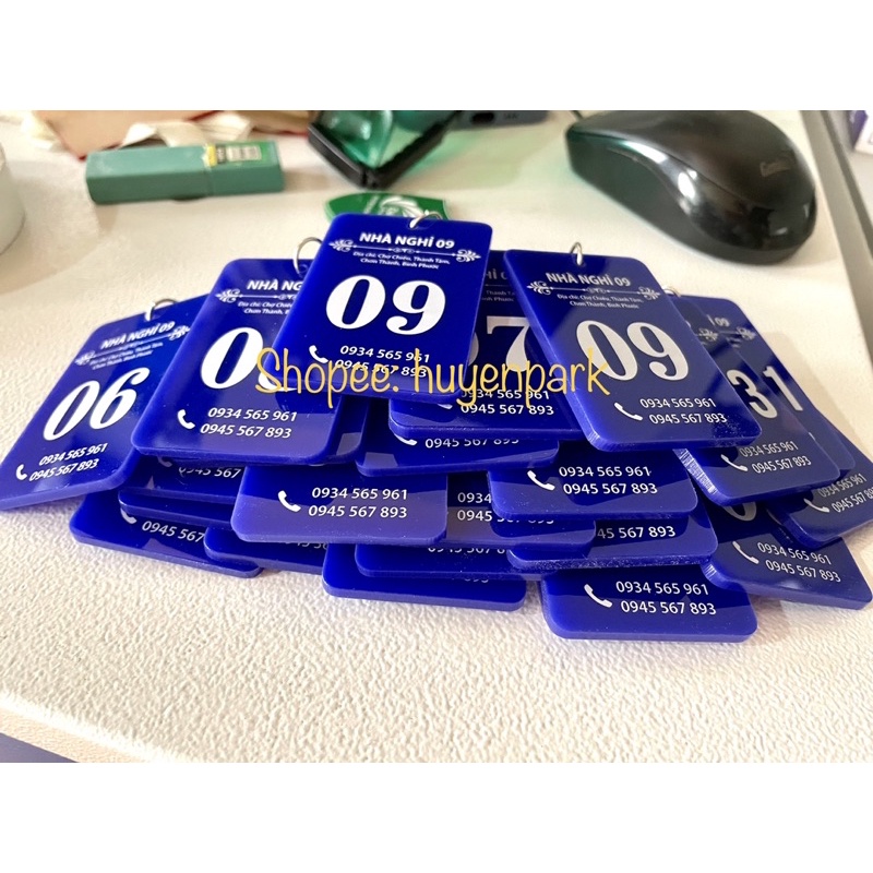 Móc khoá dành cho nhà nghỉ, khách sạn