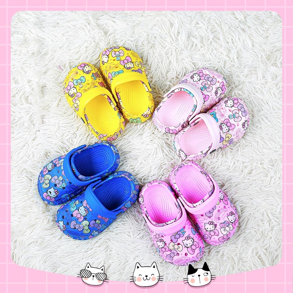 [Ảnh thật] Dép Sục, Quai Hậu Cho Bé Trai Bé Gái In Hình 3D Kitty Siêu Đẹp, Nhẹ Form Chuẩn