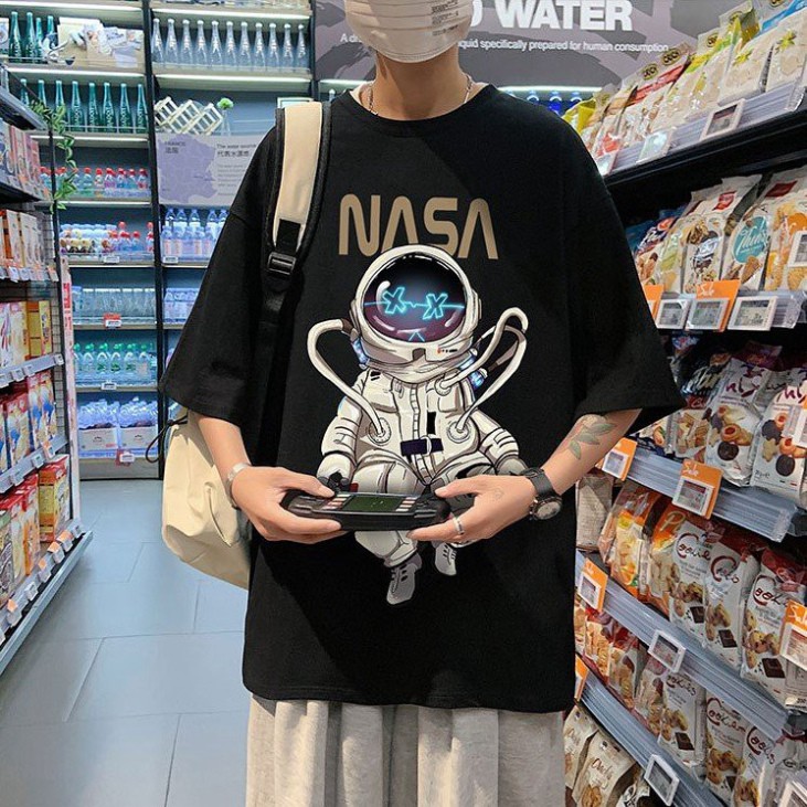 Áo Thun Tay Lỡ Form Rộng NASA Siêu Hot🍁 Unisex nam nữ đều mặc được