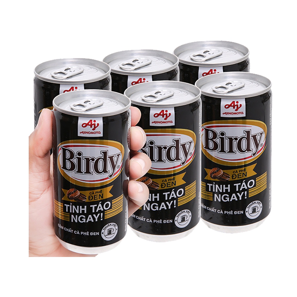 Cà phê lon đen / sữa đá Birdy 170ml
