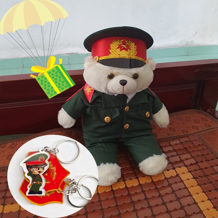 GẤU BÔNG MẶC ĐỒ LÍNH | GẤU BÔNG BỘ BINH | GẤU BÔNG QUÀ TẶNG NHẬP NGŨ | QUÀ TẶNG XUẤT NGŨ