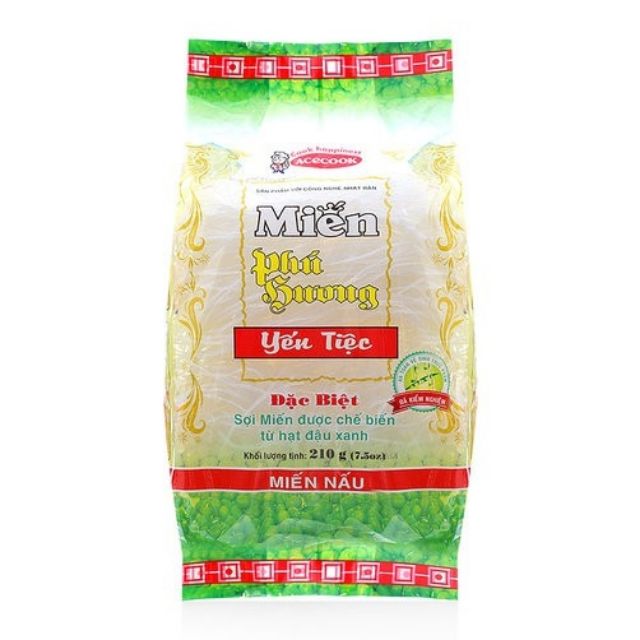 2 BỊCH Miến đậu xanh Yến tiệc Phú Hương Vina Acecook gói 210g