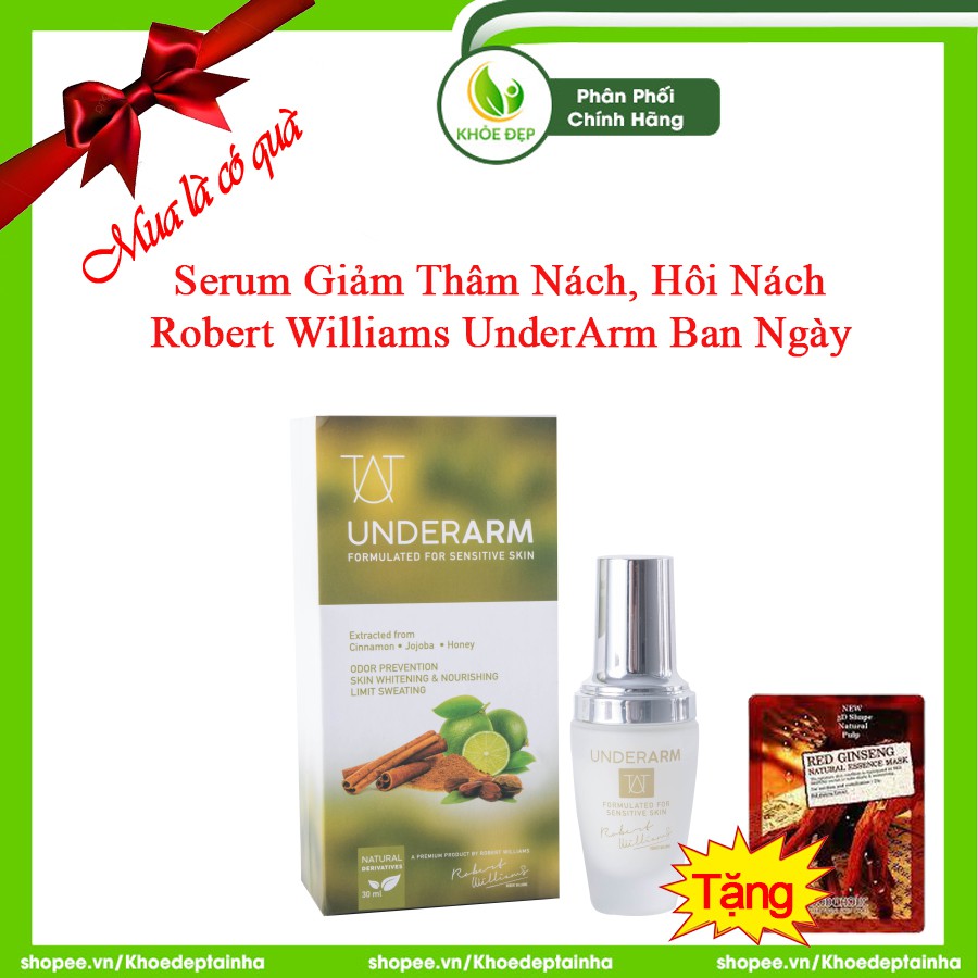 [ CHÍNH HÃNG ] SERUM Giảm Thâm Nách, Hôi Nách ROBERT WILLIAMS UNDERARM Ban Ngày 30ml