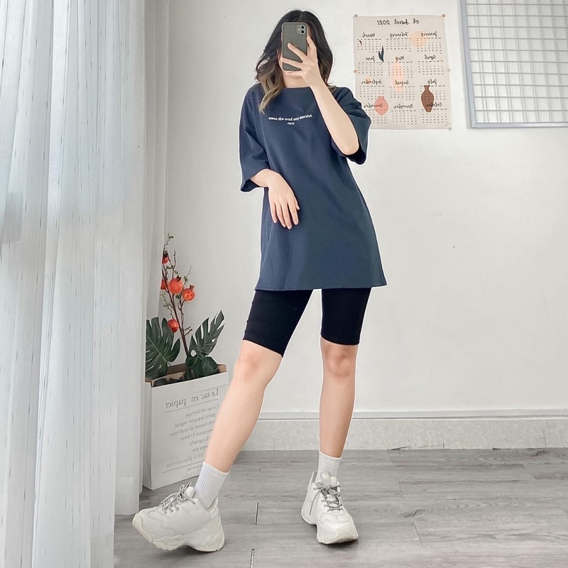 [Mã FATREND2810 giảm đến 30k tối đa 99k] Quần Legging Lửng Nữ Xuất Hàn - Quần Biker Ôm Tập Gym Dáng Ngắn