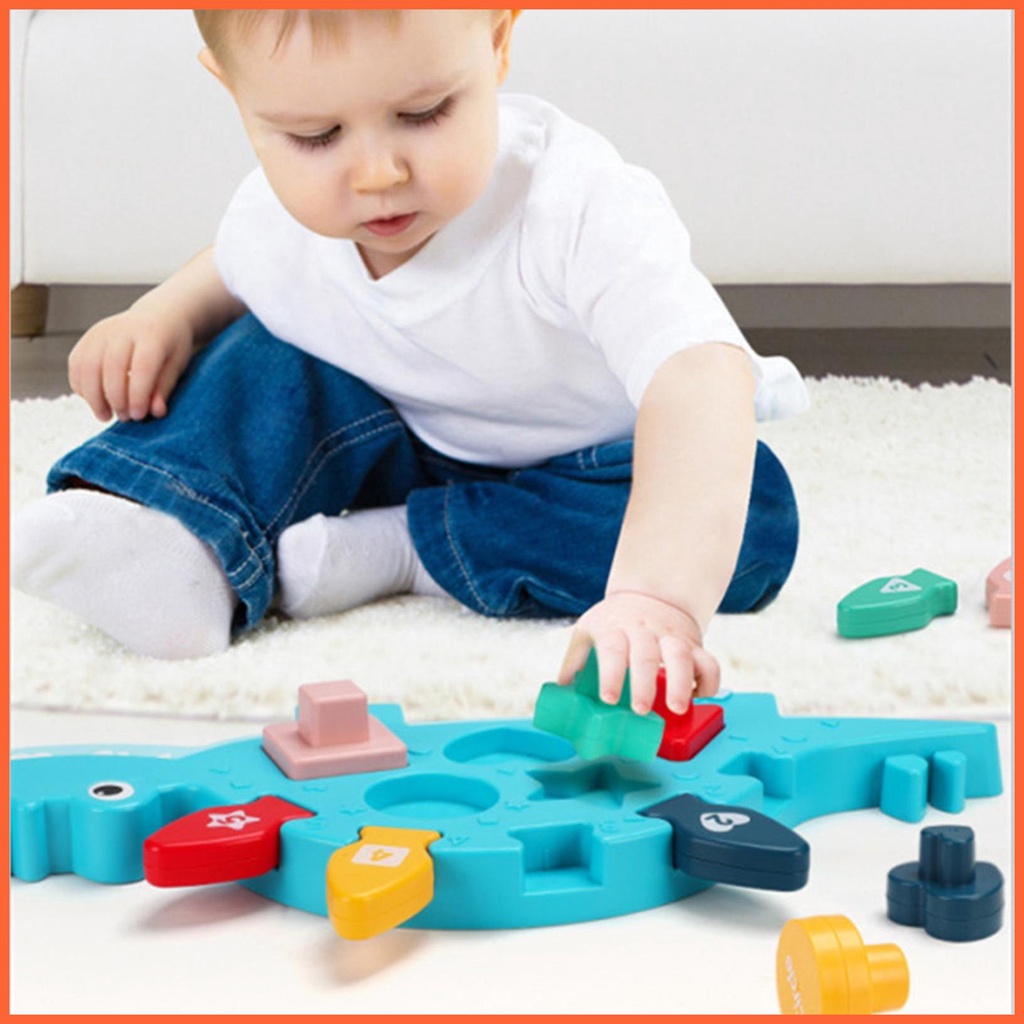 Mô Tơ Khủng Long Đồ Chơi Giáo Dục Montessori Cho Bé