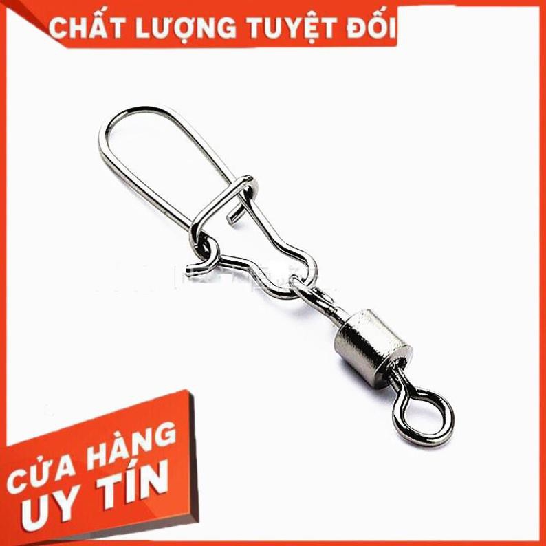 [ xả hàng] Khóa link Câu Cá Chữ U Chống Xoắn 20 Chiếc Cao cấp Thép Đen siêu Chịu Lực Khóa linh câu cá - Sanami Fishing