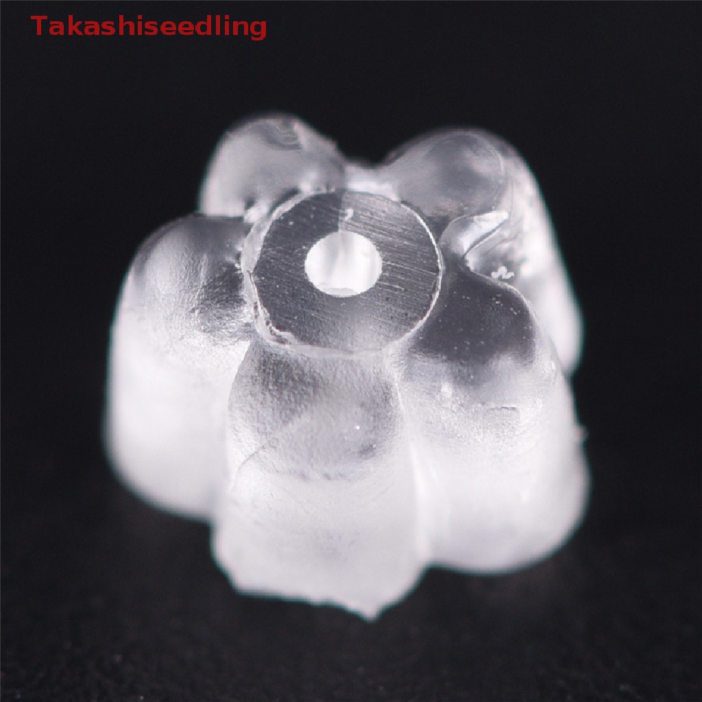 Set 100 Nút Chặn Bông Tai Bằng Cao Su Silicon Mềm Trong Suốt An Toàn Cho Lưng