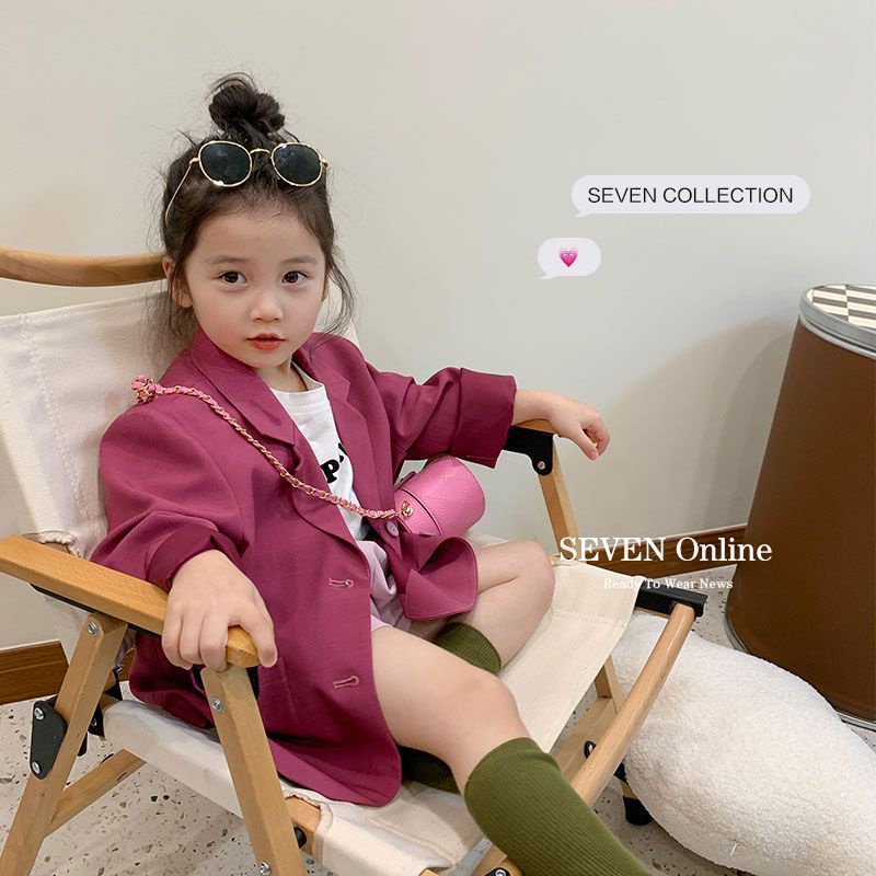Áo Khoác Vest Phong Cách Hàn Quốc Thời Trang Xuân Thu 2022 Cho Bé Gái