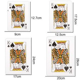 Bộ bài tây/ bài poker kích thước lớn,cỡ lớn, loại to - Bộ Bài Tây Bài Poker khổng lồ A4