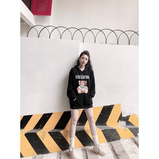 Áo hoodie gấu giấu quần