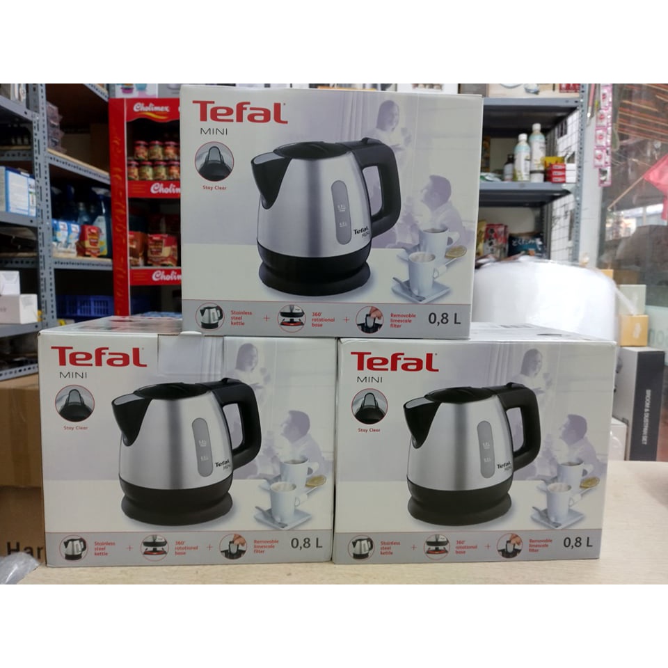 Tefal- Ấm siêu tốc mini 0.8L cực kì tiện lợi BI81252A- Hàng chính hãng bảo hành 2 năm