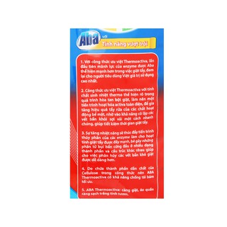 Bột giặt nhiệt Aba sạch tinh tươm 800g