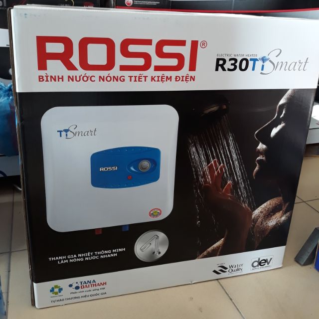 Bình nóng lạnh thông minh 30 lít Rossi TI Smart