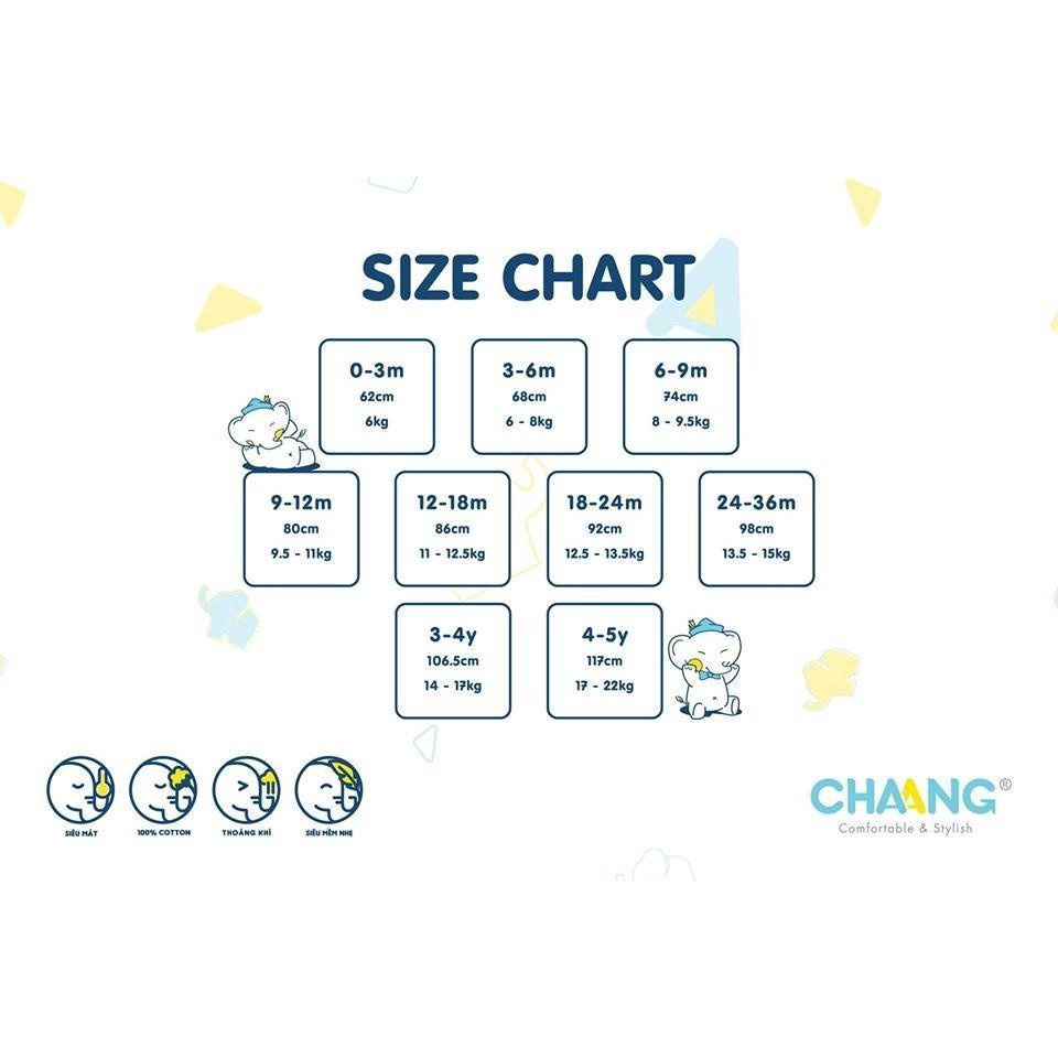 [CHAANG] Set Yếm Tròn Active Voi Gỗ Cho Bé Chaang