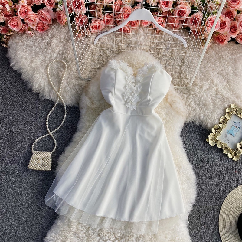 🌸Hàng Order🌸 Váy Đầm Công Chúa Quai Trong Bèo Hoa Tiệc Cưới Trẻ Trung Sexy 🌸Hàng Quảng Châu