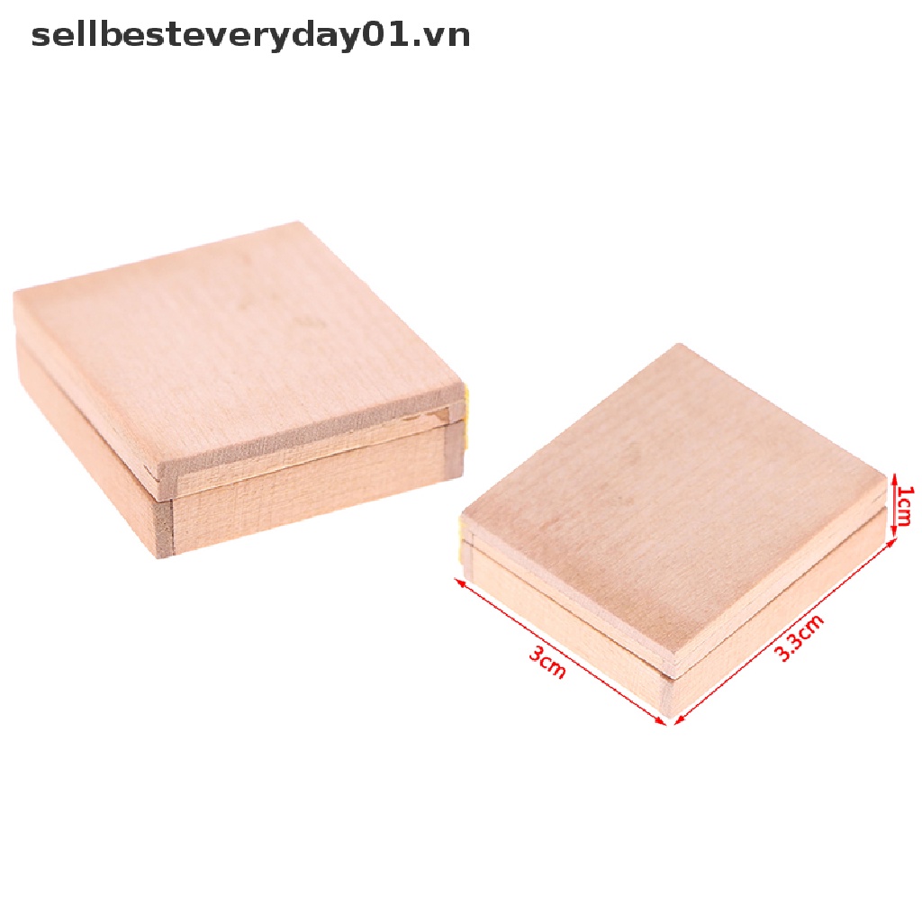 Mô hình hộp gỗ đựng màu vẽ nghệ thuật trang trí nhà búp bê tỉ lệ 1:12