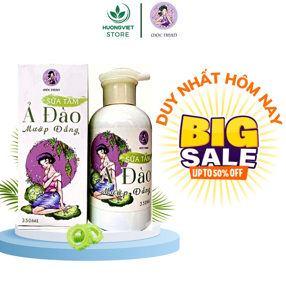 Sữa Tắm Khổ Qua Ả Đào Mộc Nhan Natural Thảo Dược Thiên Nhiên Dưỡng Ẩm Trắng Da Thơm Lâu Mát Lạnh Toàn Thân Cho Nam Nữ
