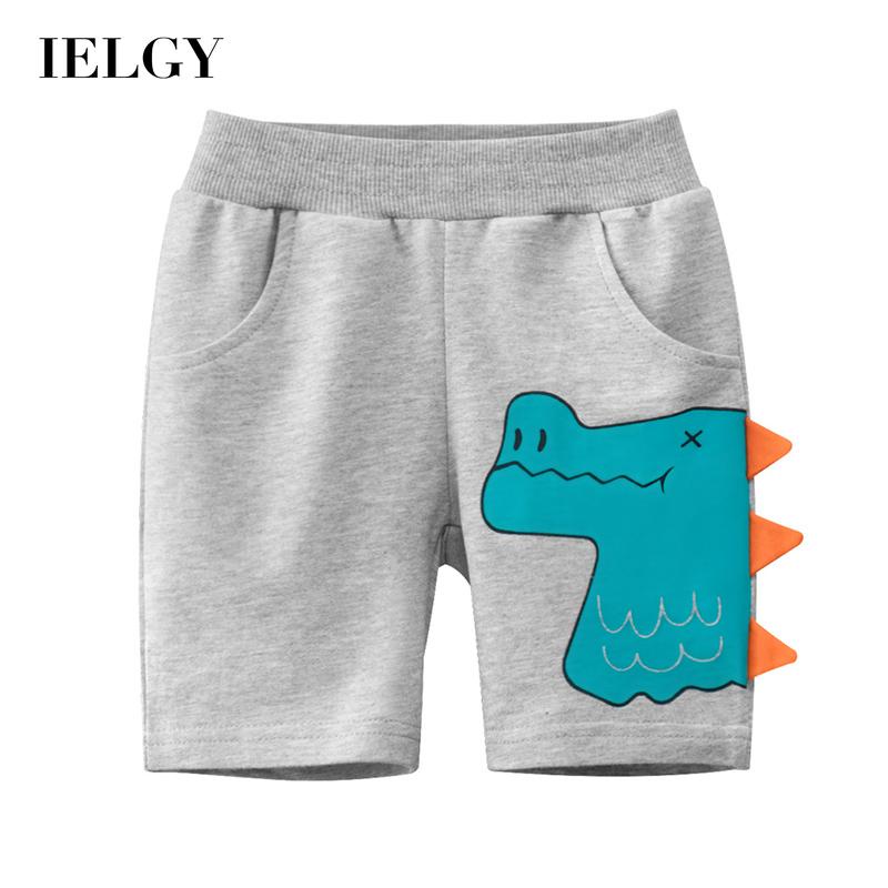 Quần đùi thể thao IELGY thoáng mát in hình khủng long phong cách Hàn Quốc