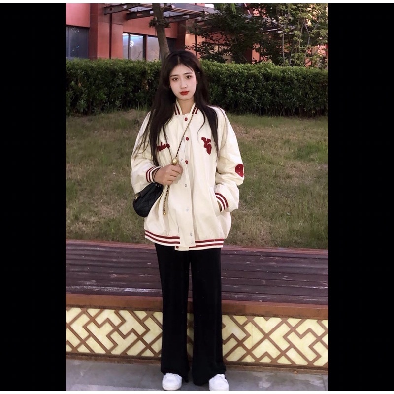 Áo Khoác Mùa Đông Dáng Rộng 2 Màu Trẻ Trung Thời Trang Nam Nữ Hàn Quốc