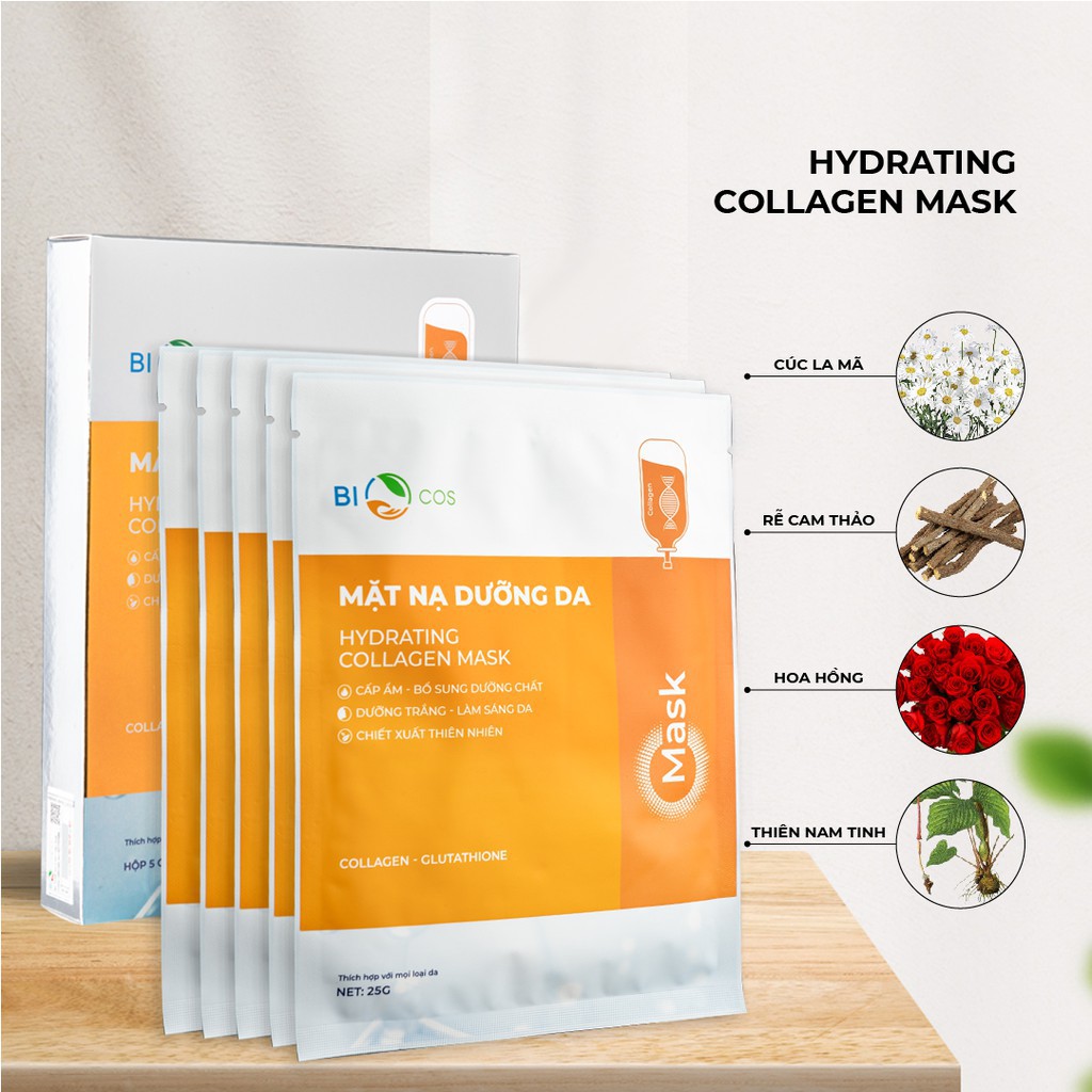 Mặt Nạ Dưỡng Da Collagen - Biocos 1 gói
