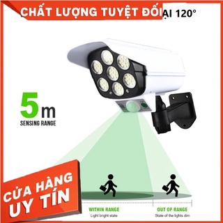 Đèn Năng Lượng mặt Trời Giả Camera Chống Trộm Cảm Ứng Tự Động Bật, Tắt, Có Điều Khiển từ xa 3 Chế Độ Sáng,Siêu Sáng
