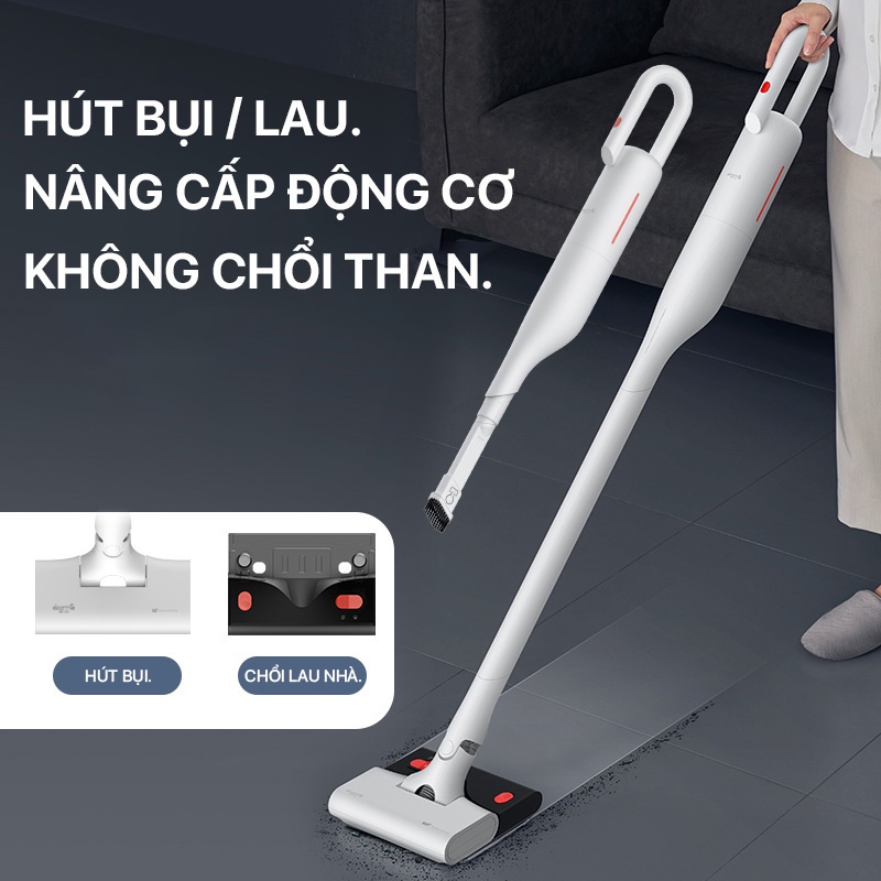 Máy Hút Bụi, Lau Nhà Cầm Tay Không Dây 2in1 Deerma VC01 Max - Công Suất 12000Pa - Chính Hãng - Bảo Hành 12 Tháng