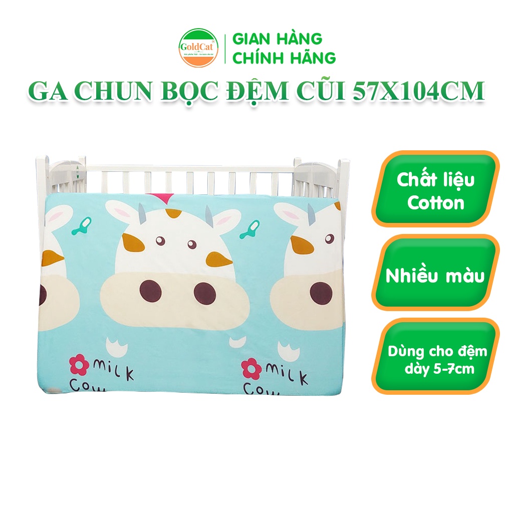 [Mã BMLTA50 giảm 10% đơn 99K] Ga Chun Bọc Đệm Cũi GOLDCAT G57 Chất Liệu Cotton Thiết Kế Nhiều Màu Sắc Độc Đáo