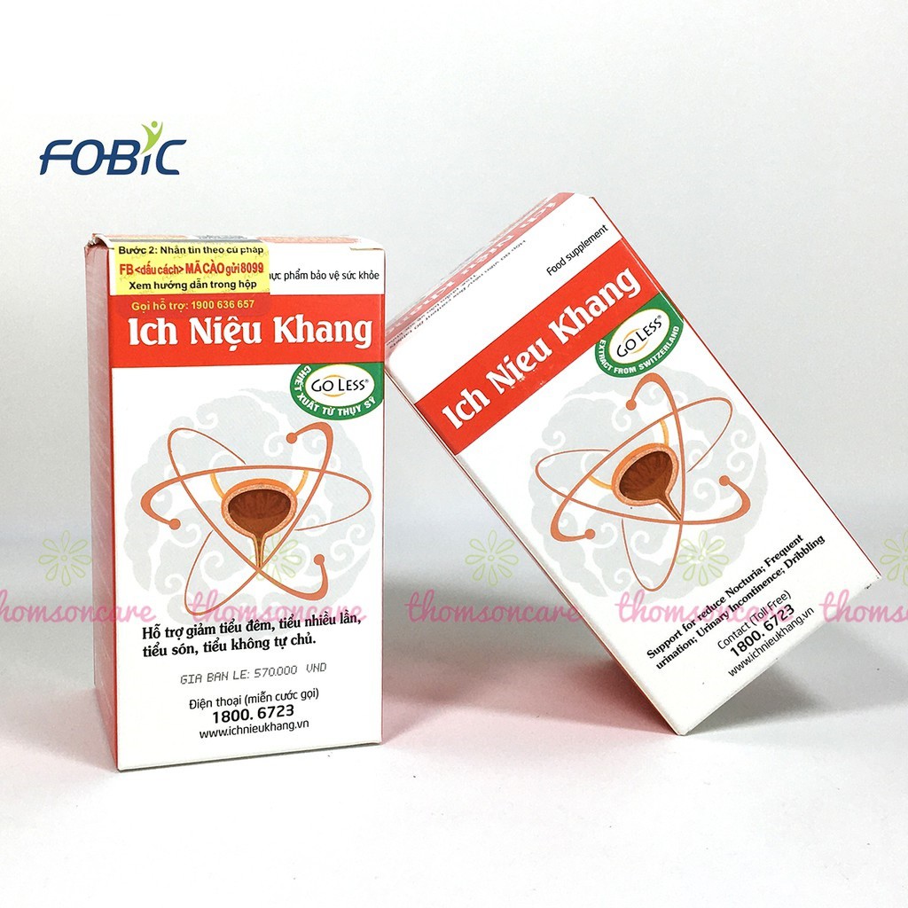 ÍCH NIỆU KHANG Hộp 80 Viên - Hỗ trợ giảm chứng rối loạn tiểu tiện.