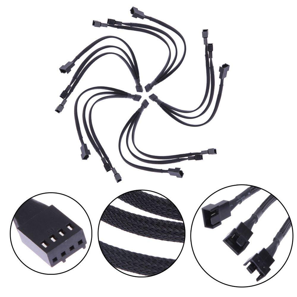 LLOYD Dây Cáp Nối Bo Mạch Chủ PC Quạt 1 Điểm 3 Cánh 4 Pin PWM
