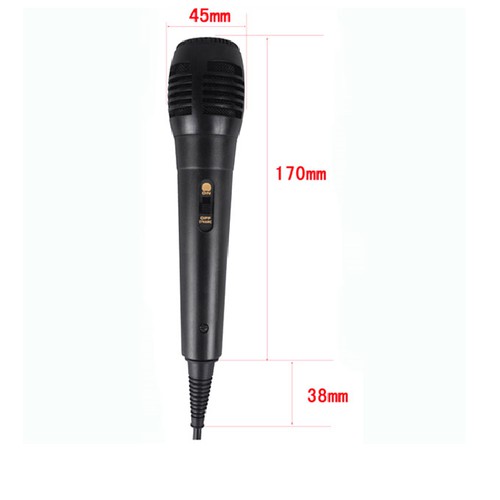 Micro hát karaoke thay thế cho loa kẹo kéo, micro dây - 626