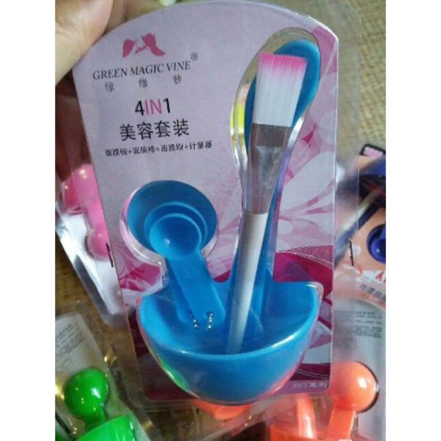 Bộ dụng cụ trộn mặt nạ đắp mặt 4in1