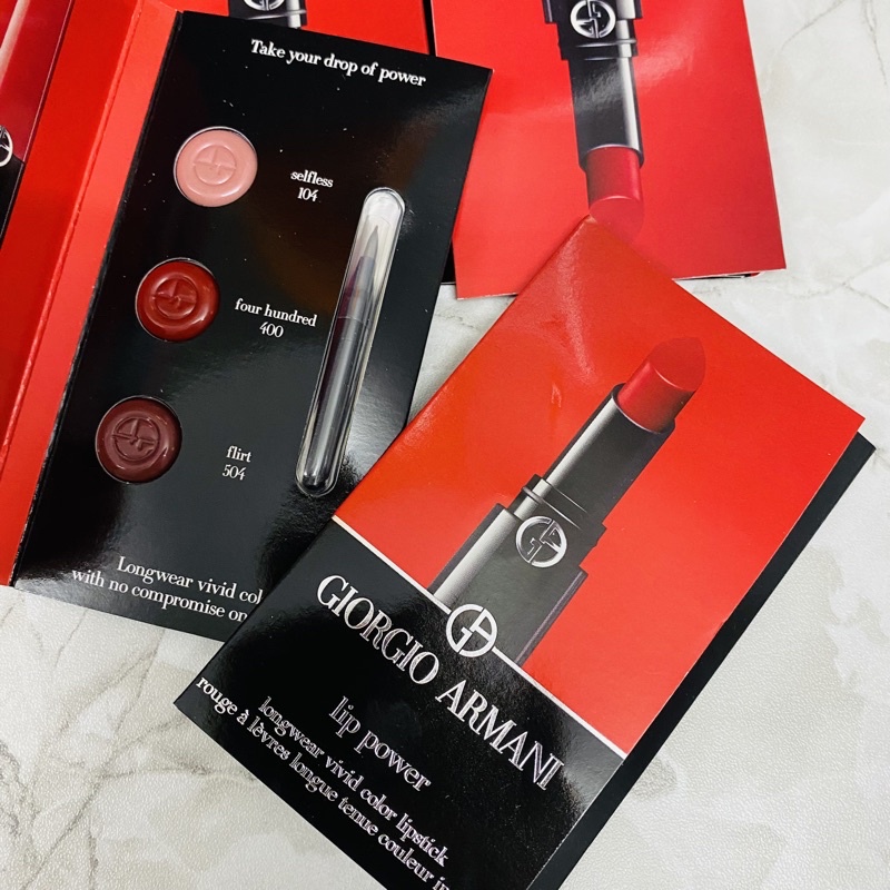 Sample son Giorgio Armani Lip Power