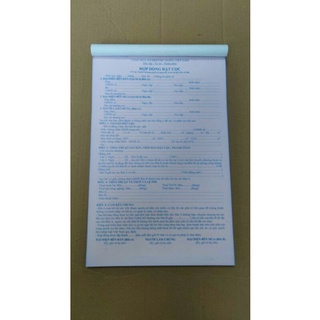 Hợp đồng đặt cọc nhà đất 2 liên /3 liên