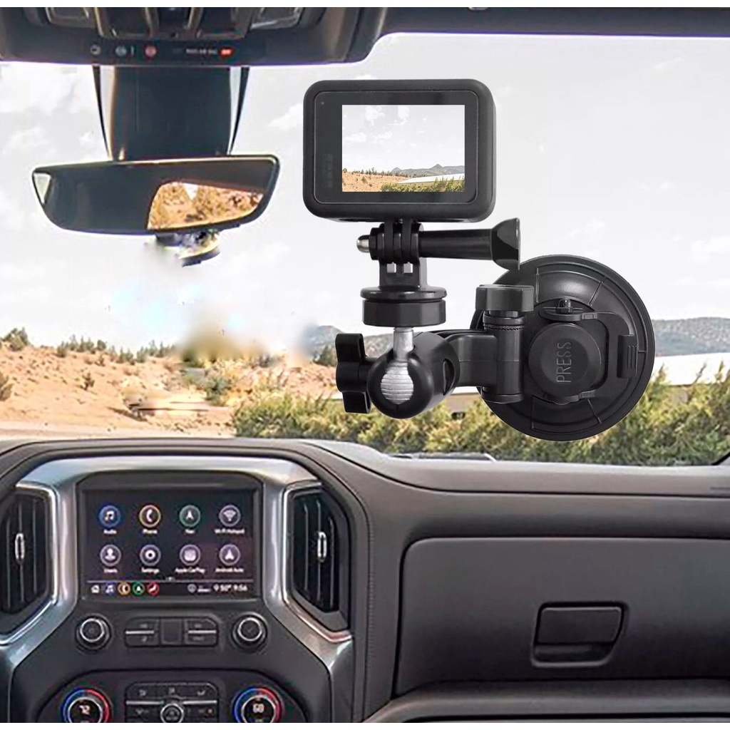 Đế hút/hít kính ô tô, xe hơi cho Gopro, Camera hành trình - Đế hít Cực Đại