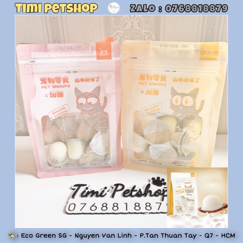 Pudding sữa dê mèo 15g 1 viên bổ dưỡng