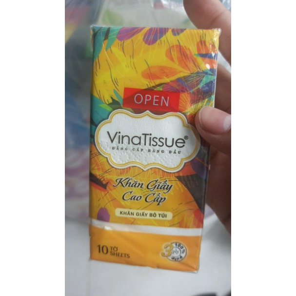 Khăn giấy bỏ túi Vinatissue (10 tờ, 3 lớp)