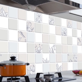1m dài decal dán bếp tráng nhôm cách nhiệt 60cm HOA XÁM LỢT