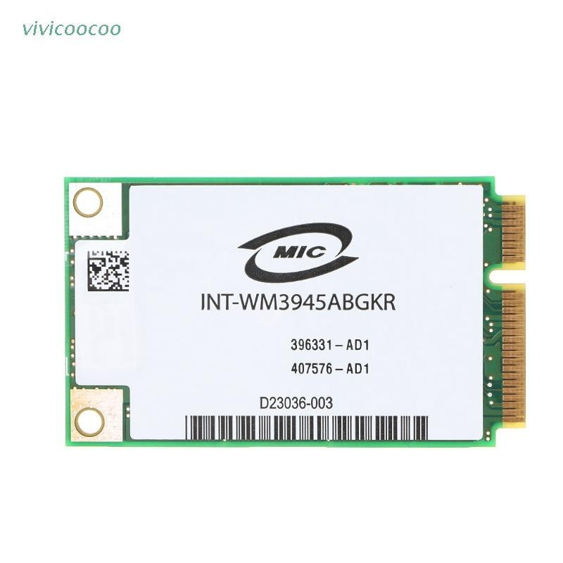 (Hàng Mới Về) Card Wifi Không Dây Wm3945Abg Mini Pci-E 54m 802.11a / B / G Cho Laptop Dell Asus