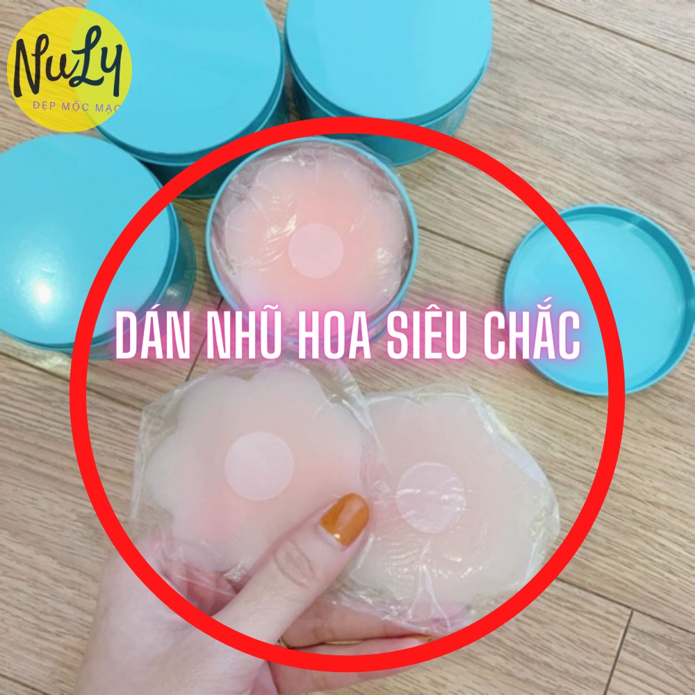 Hộp 10 Miếng Dán Đầu Ti Ngực, Che Nhũ Hoa Cực Chắc Chắn Sử Dụng Nhiều Lần