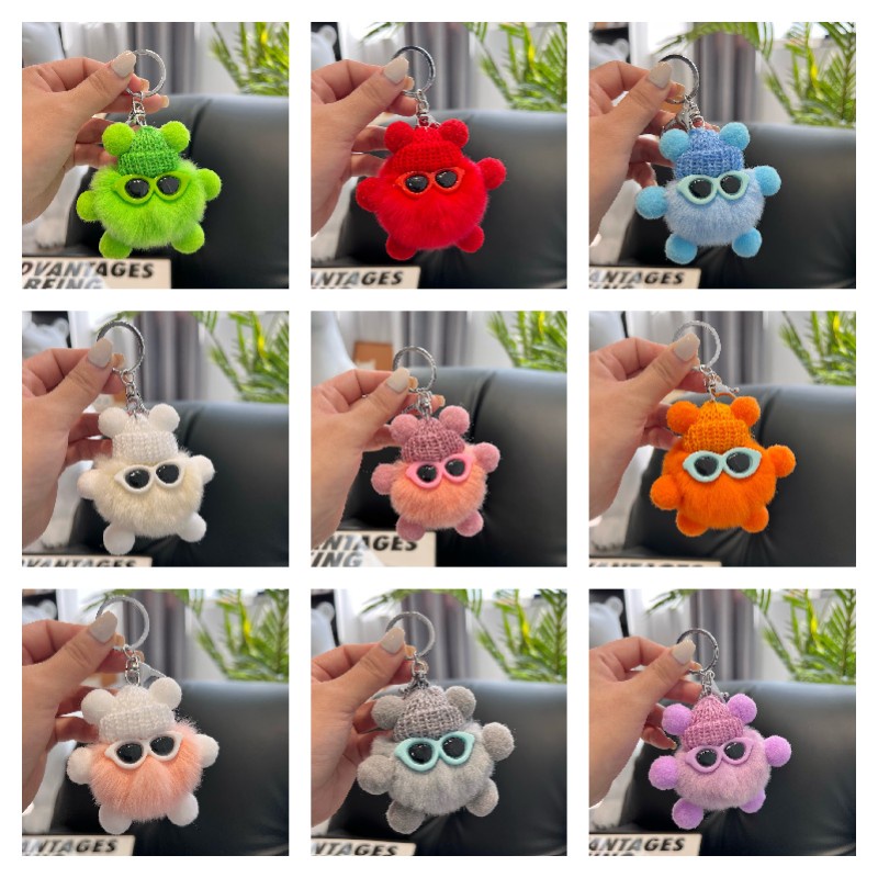 Móc Khóa Thỏ Nhồi Bông Dễ Thương Xinh Xắn