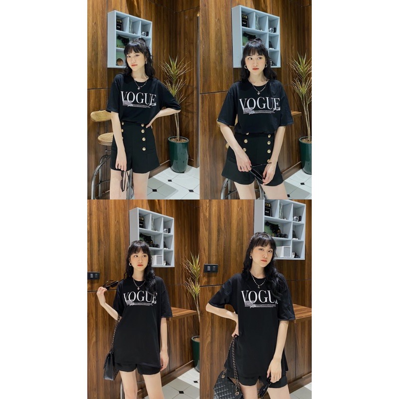 [Mã WASKT304 giảm 15% tối đa 30K đơn 99K] ÁO PHÔNG CHỮ VOGUE DÁNG RỘNG 265 ( ẢNH THẬT + CLIP CHẤT ÁO ) | BigBuy360 - bigbuy360.vn
