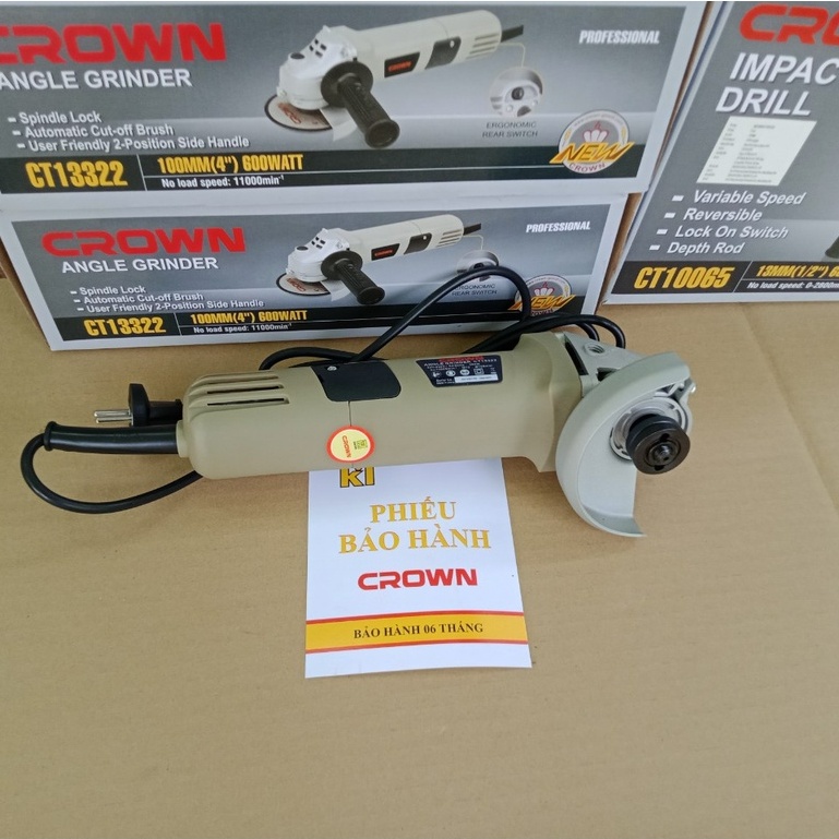 Máy mài góc Crown CT13322