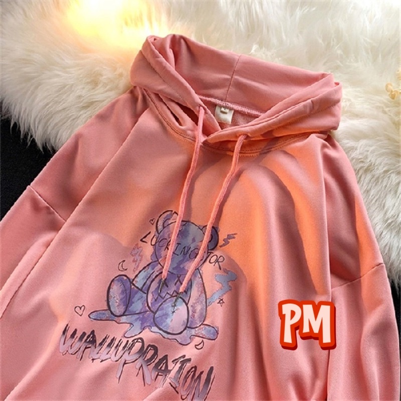 Áo hoodie gấu looking PM11