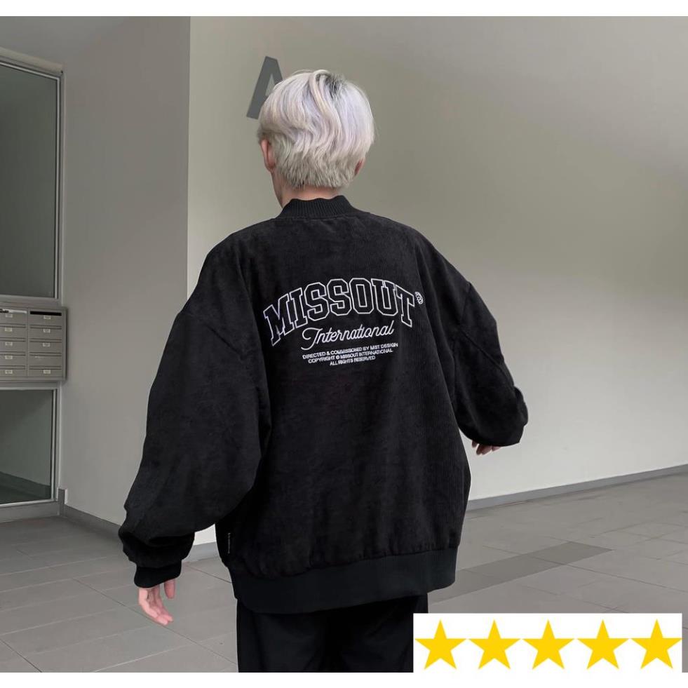 Áo Khoác bomber missout Typo nam nữ streetwear Shop