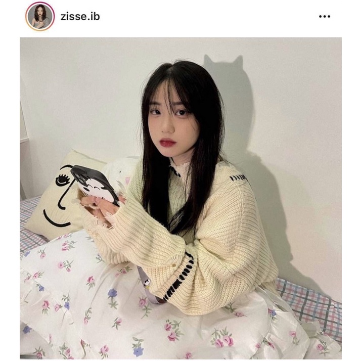 Áo len custom form oversize dropshoulder