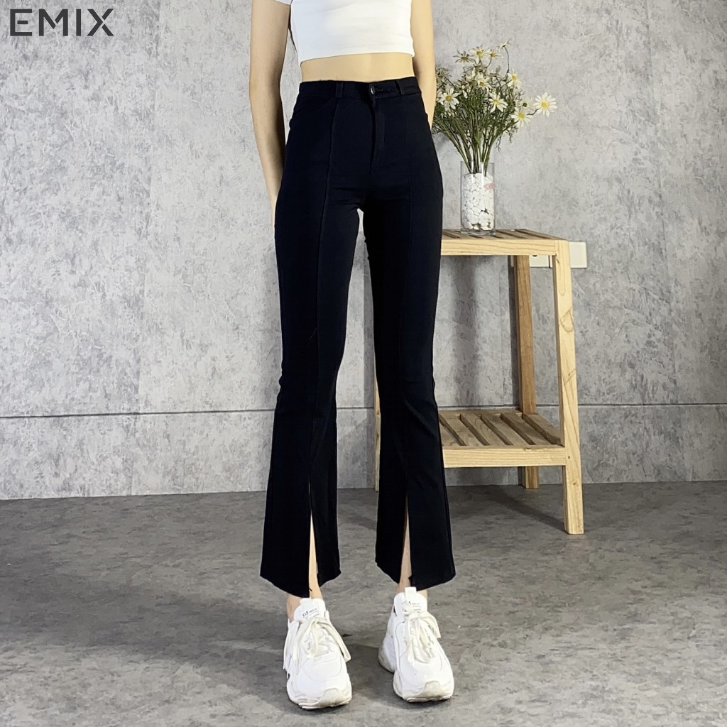 Quần ống loe kiểu xẻ EMIX | BigBuy360 - bigbuy360.vn