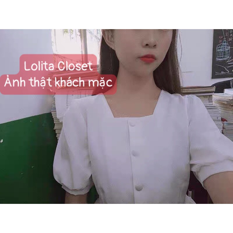 Váy Xòe 3 Màu ⚡️ẢNH THẬT⚡️ Đầm Cotton Chất Mát, Dáng Xòe Xinh Xắn